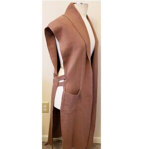 HAPPILY GRAY Long Cardigan/Duster One Size Camel